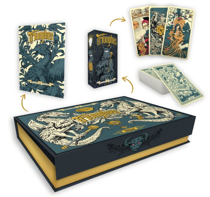 Triomphes, Tarot et Scopa divinatoire, le nouveau projet collectif des Éditions Glénat pour Noël