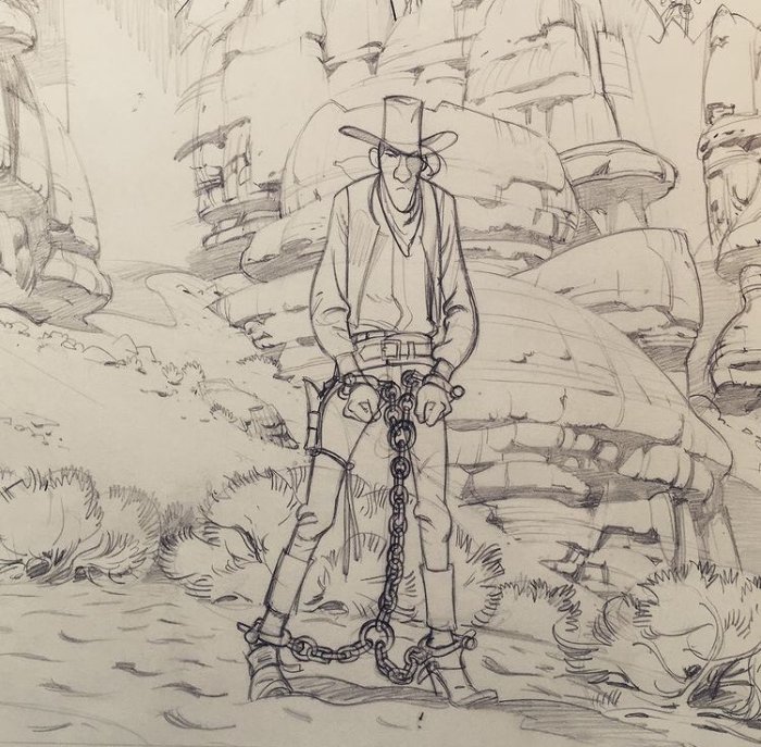 "Wanted, Lucky Luke ! " de Matthieu Bonhomme, des images en rafale.