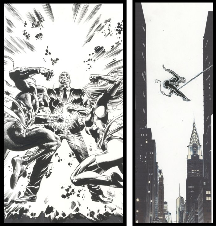Mike Deodato & Juan Ferreyra (South American comic artists) à la Galerie 9e Art (Paris)
