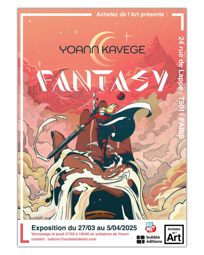 Exposition "Fantasy" de Yoann Kavege chez Achetez de l'Art Paris
