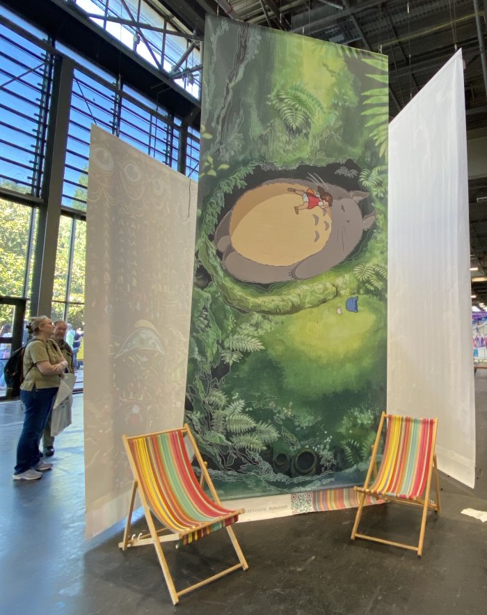 Choses vues à la Japan Expo 2024 : La cité internationale de la tapisserie d'Aubusson sculpte Ghibli