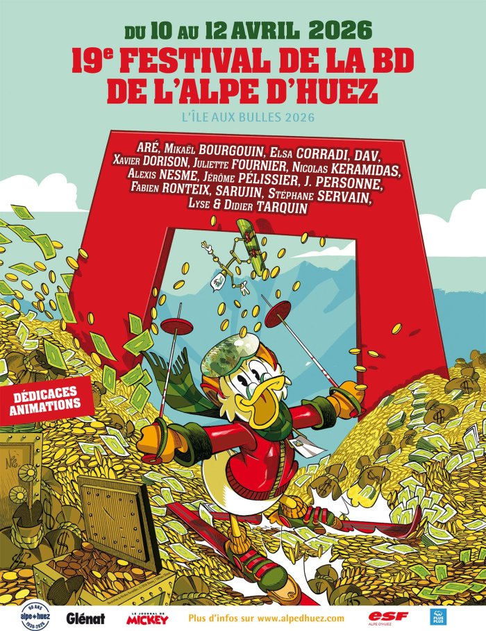 Keramidas, Dorison,Tarquin et Donald grimpent à l'Alpe d'Huez !