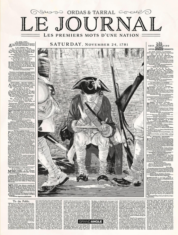 Le journal. Les premiers mots d'une nation – Par Patrice Ordas et Philippe Tarral – Grand Angle