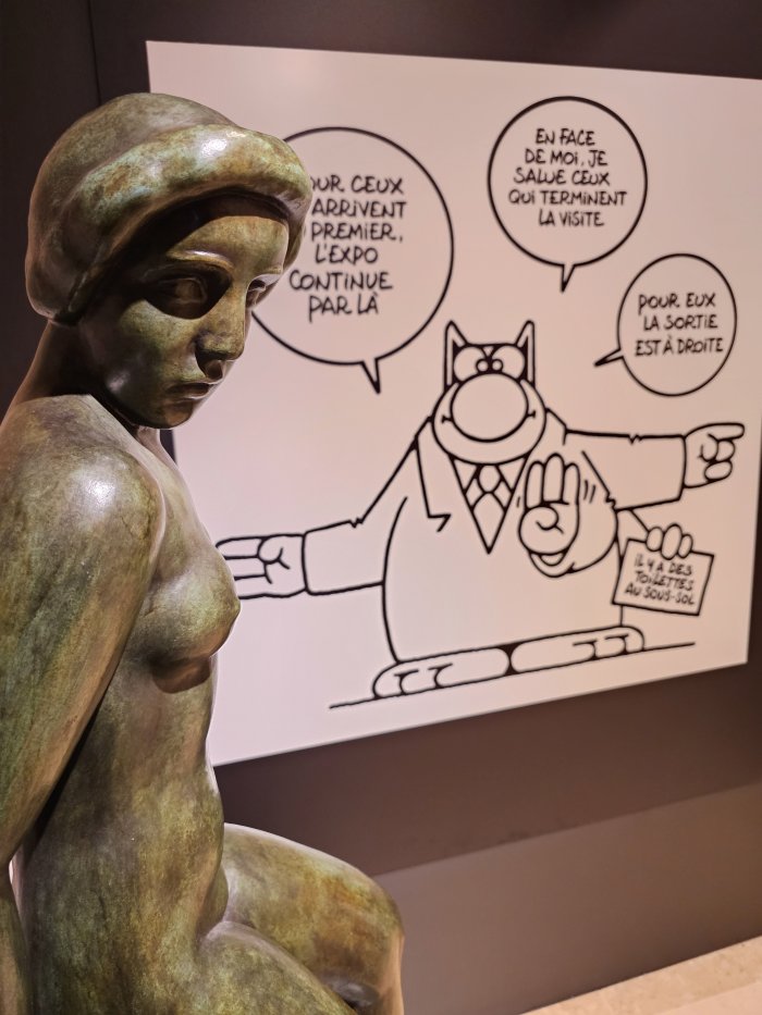Geluck au Musée Maillol, Chat ne se rate pas !