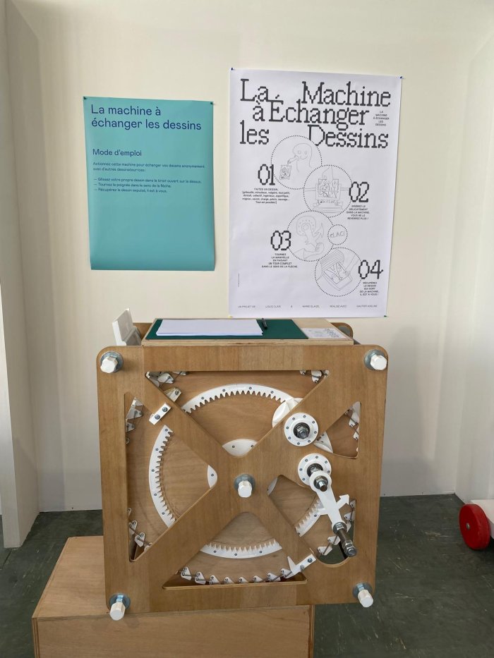 Choses vues à Formula Bula : La machine à échanger les dessins