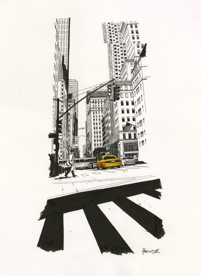 "Yellow Cab" Christophe Chabouté chez Huberty & Breyne (Paris)