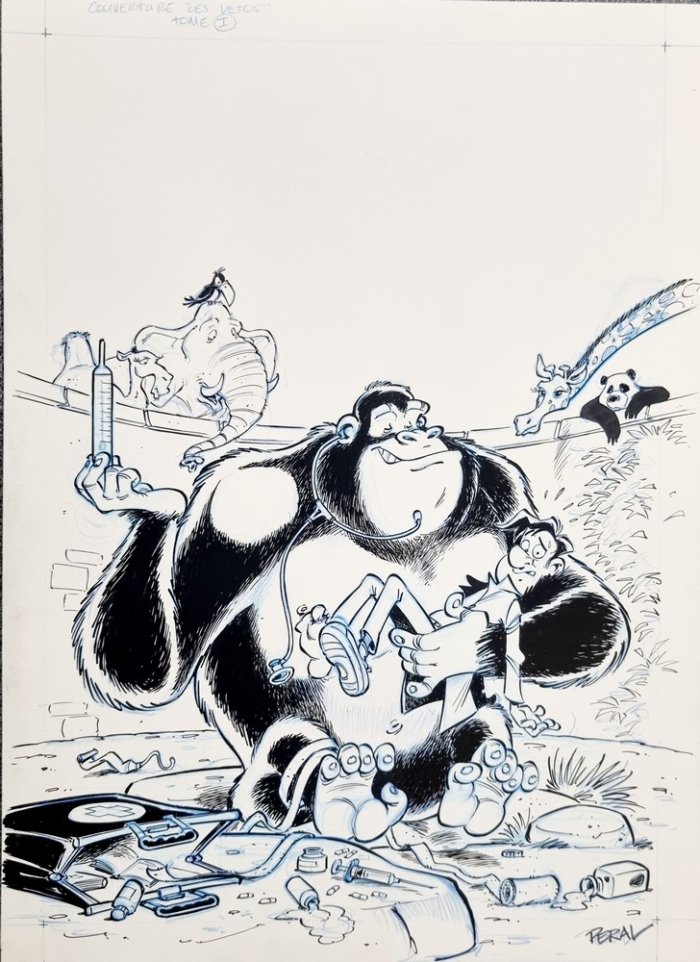 Alain Peral (Billy the cat et les Vetos) à la Galerie des Bulles (Charleroi)