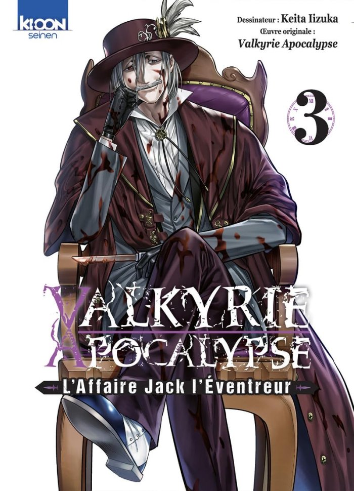 Valkyrie Apocalypse - L'Affaire Jack L'Eventreur T.3 - Par Keita Lizuka - Ed. Ki-oon