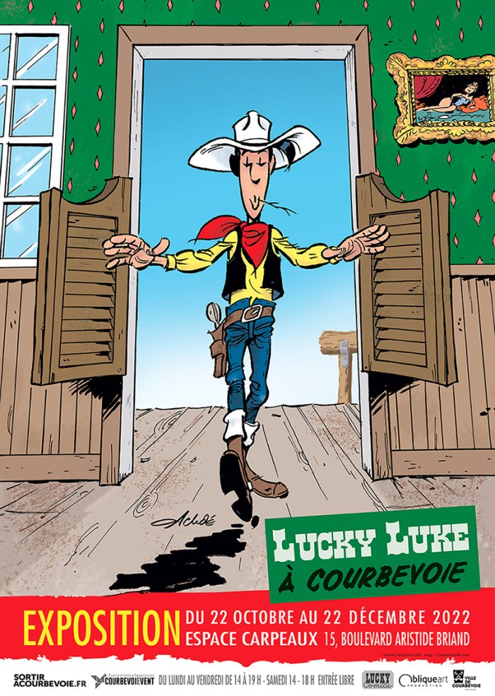Lucky Luke chevauche à Courbevoie 