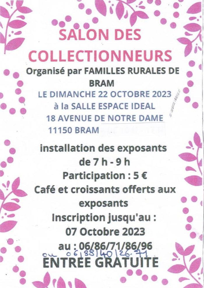 Salon des collectionneurs de Bram (11150)