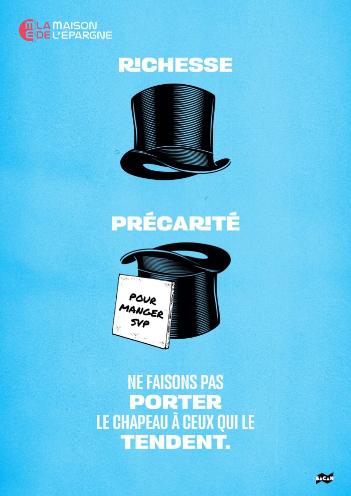 Concours d'affiches de la Maison de l'Épargne sur le thème "La Précarité et la Richesse" : les trois gagnants