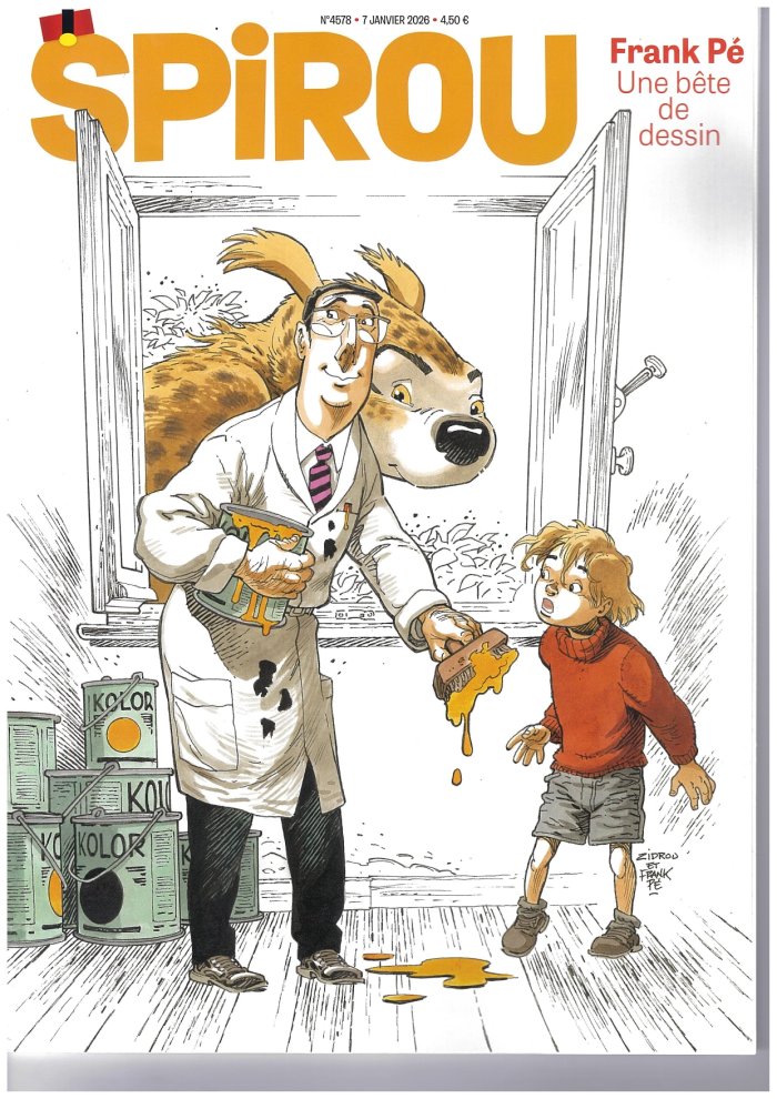 Spirou rend hommage à Frank Pé