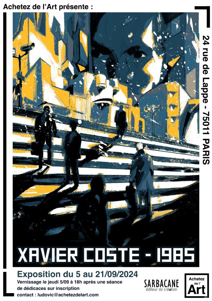 Exposition "1985" de Xavier Coste à la galerie Achetez de l'Art Paris
