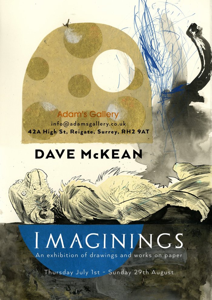 Dave Mc Kean expose à Reigate 