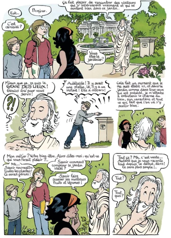 La Belle Histoire des jardins – Par Delvaux & Hureau – Ed. Les Arènes BD