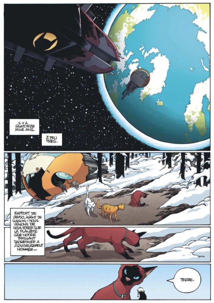 Space Cats T. 1, Dans les griffes de l'Empire - Par Kid toussaint, Ced & Clarke – Éd. Le Lombard