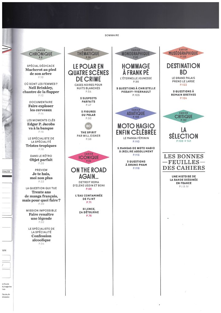 Les Cahiers de la BD n°34 : quand « la couleur de l'encre a l'odeur du sang »