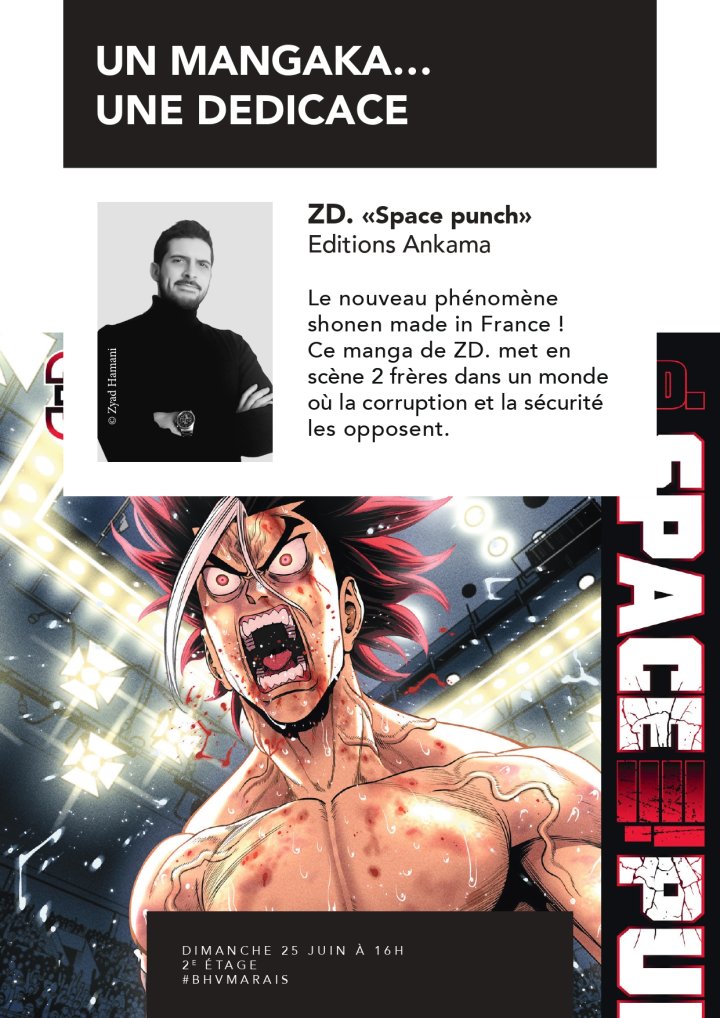 Le mangaka ZD en dédicace au BHV Marais