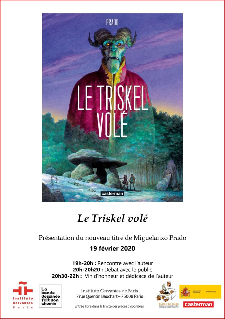 Rencontre-dédicace avec Miguelanxo Prado à l'Instuto Cervantès (Paris)