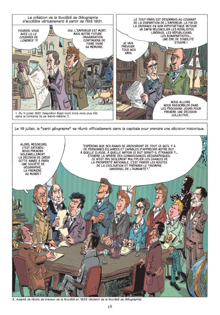 L'Incroyable histoire de la Géographie - Par Jean-Robert Pitte, Benoist Simmat et Philippe Bercovici - Les Arènes BD