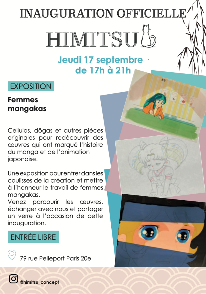 Les femmes mangakas dans l'animation chez Himitsu Concept (Paris)