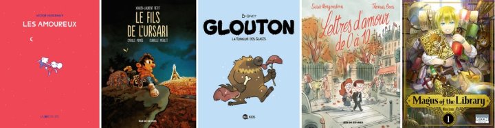 Prix Jeunesse 2019 de L'Association des journalistes et Critiques de Bande Dessinée - La sélection des cinq titres en lice