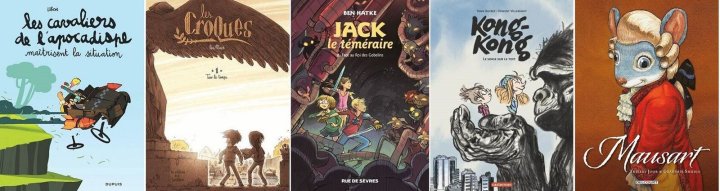 Prix ACBD Jeunesse 2018 - La sélection des cinq titres en lice