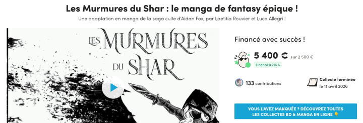 Les Murmures du Shar, du roman au manfra