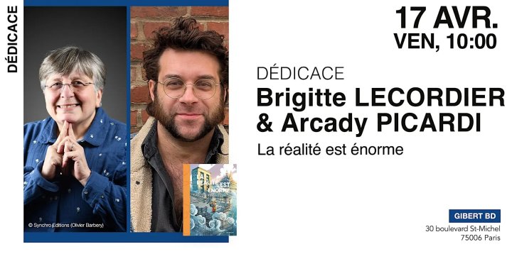 Brigitte Lecordier & Arcady Picardi en avant-première chez Gibert BD Saint-Michel