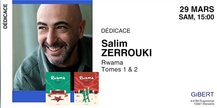 Salim Zerrouki chez Gibert Marseille