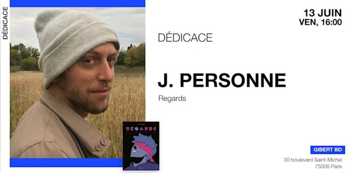 J. Personne ("Regards" chez Glénat) chez Gibert Paris