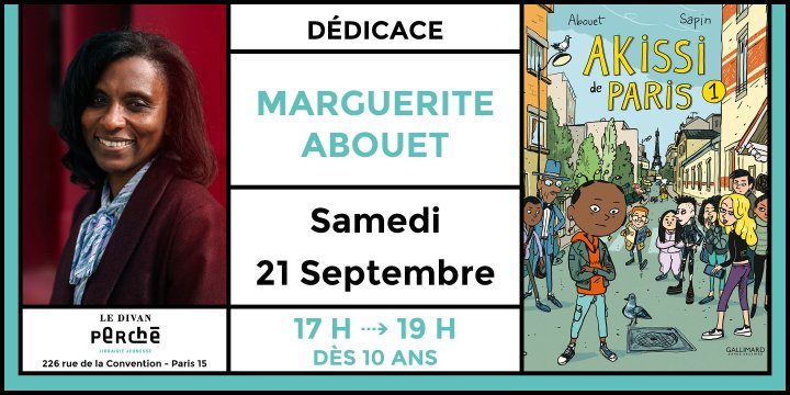 Dédicace BD Jeunesse avec Marguerite Abouet au Divan perché (Paris)