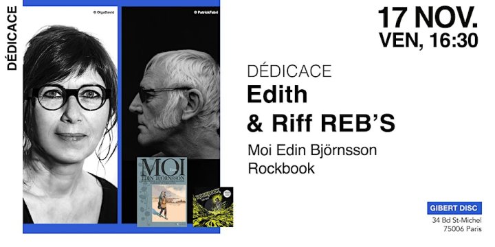 Edith et Riff Reb's en dédicace à Paris chez Gibert Disc (Paris) !