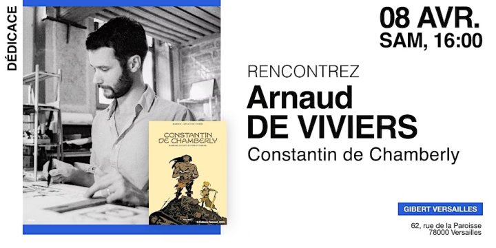 Arnaud de Viviers chez Gibert Versailles