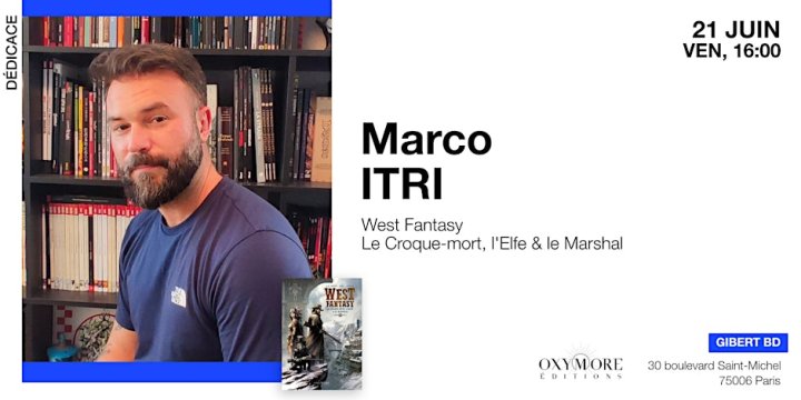 Marco Itri chez Gibert BD (Paris)