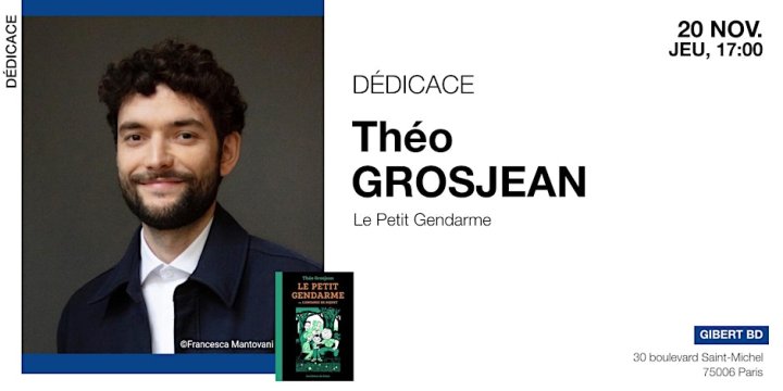 Théo Grosjean chez Gibert Sain-Michel (Paris)
