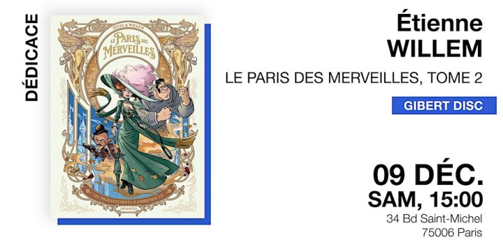 Étienne Willem chez Gibert Saint-Michel (Paris)