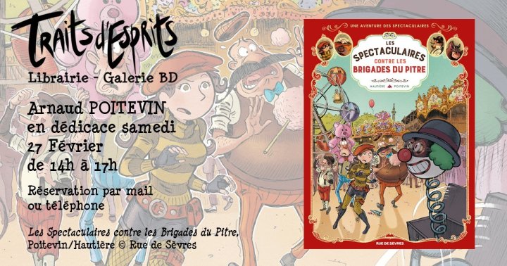 Arnaud Poitevin en dédicace chez Traits d'Esprit (Paris)
