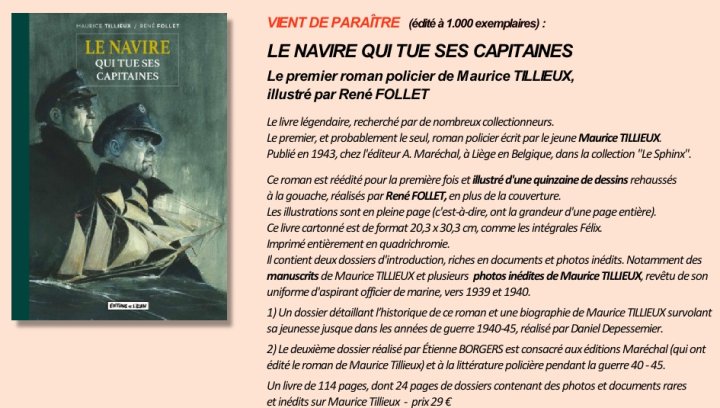 Le premier roman de Tillieux chez Brüsel