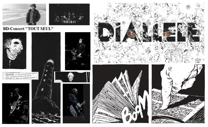 BD Concert Diallèle » Tout seul « , d'après l'ouvrage en bande dessinée de Chabouté