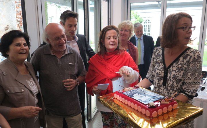 Fête de la BD de Bruxelles 2016 : "La bande dessinée est identitaire, pour nous Belges et Bruxellois" nous dit Julie de Groote, présidente du parlement francophone bruxellois.