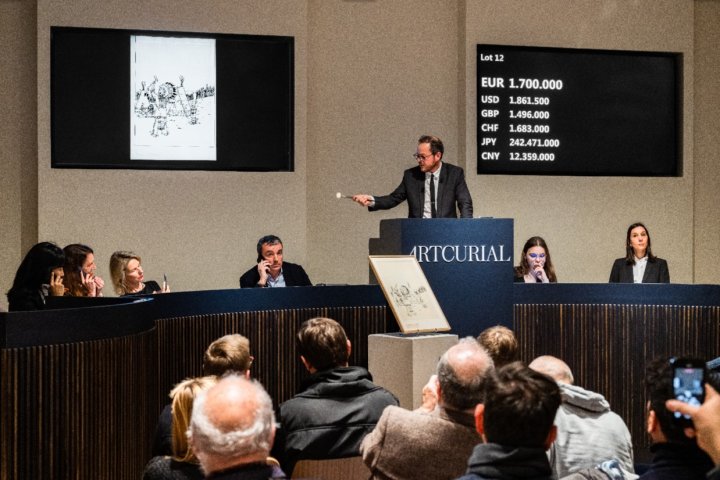 Plus de 2 millions d'euros pour une couverture de Tintin