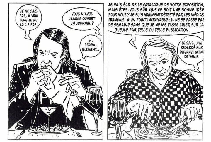 Houellebecq et Paillard à la galerie Romero Paprocki
