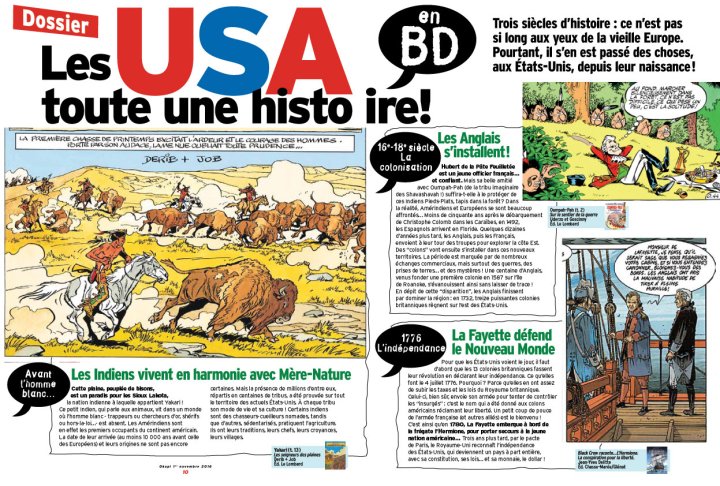 À l'occasion des élections américaines, Okapi découvre l'Amérique à travers la BD