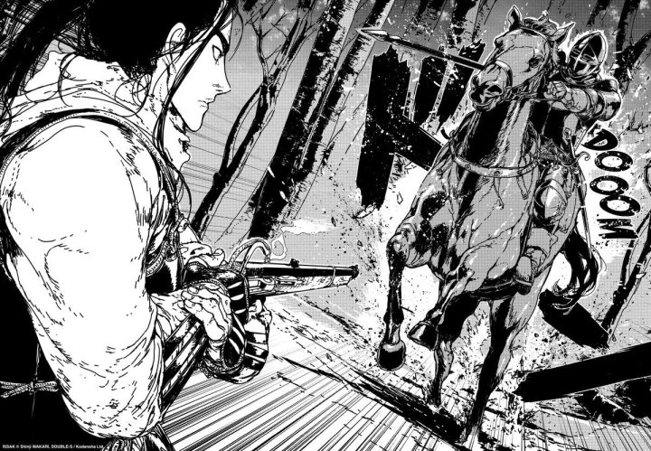 Issak, un mercenaire japonais en pleine guerre de religions, dans l'Europe du 17e siècle.