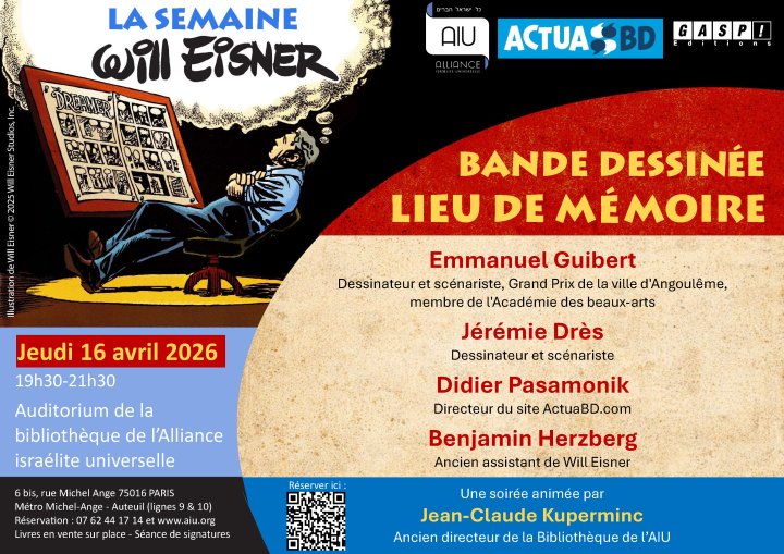 La Eisner Week à l'AIU : « Bande Dessinée, lieu de mémoire » 