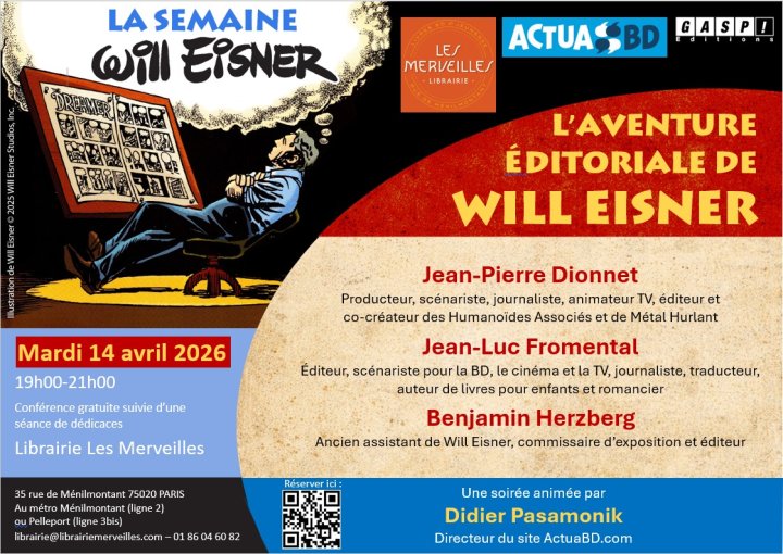 La Eisner Week à la librairie Les Merveilles à Ménilmontant : « L'aventure éditoriale de Will Eisner »