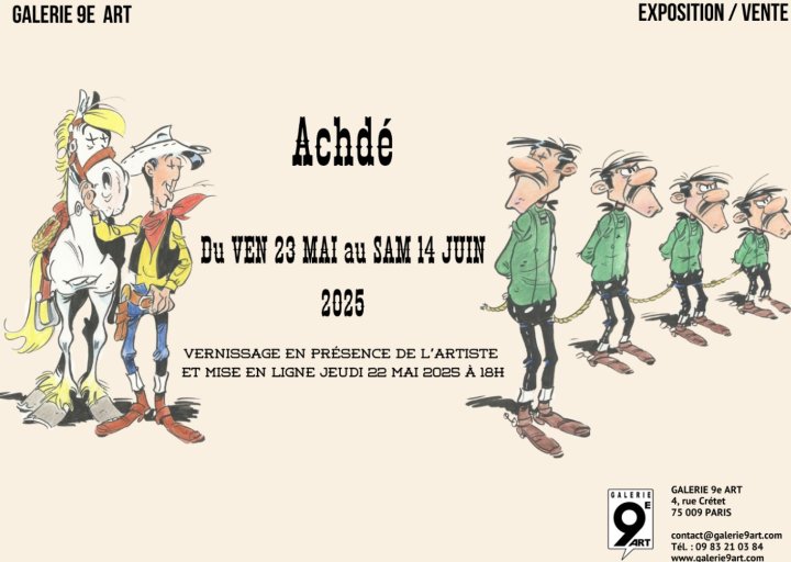 Exposition Achdé à la Galerie 9e Art (Paris)