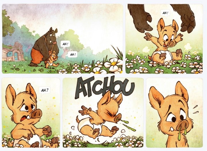 Sous les arbres, le premier printemps - Dav - Editions de la Gouttière