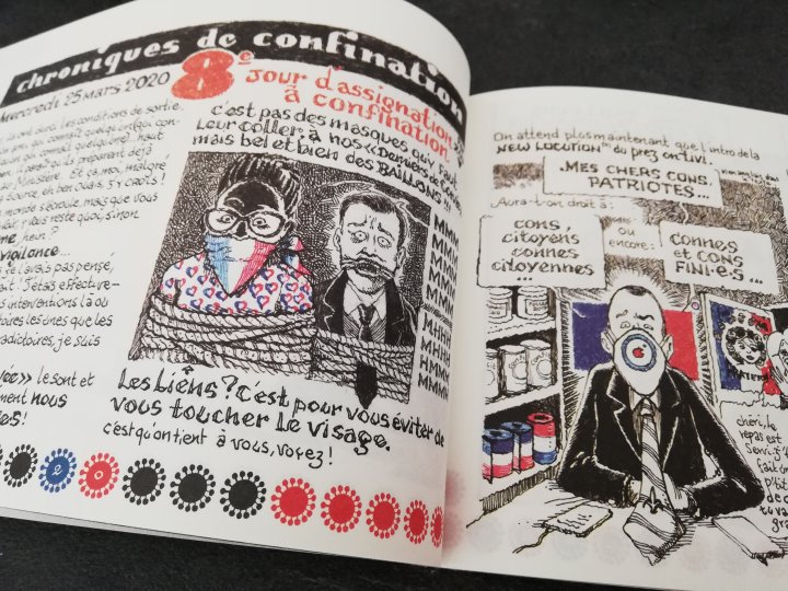 Chroniques de « Guerre » - Journal dessinécrit d'un premier confinement – Par Zou – Ed . Le Fond la forme, la forme le fond